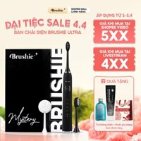 [CHỈ 468K TẠI LIVE SHOP ] Bàn chải điện Brushie Ultra Plus tích hợp máy rửa mặt phiên bản Nâng Cấp 2025