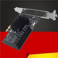 Chi a mining riser 6 cổng sata pcie pci-e adapter pcie to sata controller pci express x1 sata 3.0 6gbps thêm vào thẻ cho windows