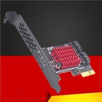 Chi a mining sata pci e adapter 2 cổng sata 3.0 sang pcie x1 card mở rộng sata3.0 pcie pci-e converter jmb 582 chip thêm vào thẻ