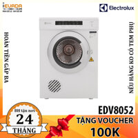 (CHỈ BÁN HCM) Máy Sấy Quần Áo Electrolux EDV8052 8,5Kg Sấy Thông Hơi