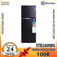 (CHỈ BÁN HCM) Tủ Lạnh Electrolux ETB2600BG Inverter 254 Lít