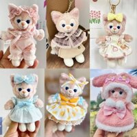Chỉ bán quần áo] 13cm Disney Móc khóa Mặt dây chuyền Quần áo búp bê LinaBell / StellaLou / CookieAnn Mặt dây chuyền Quần áo 13cm Quần áo trẻ em Thay thế Váy công chúa Bộ đồ ngủ Dây đeo đám cưới Bộ váy Mặt dây chuyền Phụ kiện búp bê