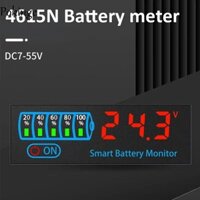 Chỉ báo mức pin POKINGE, Bộ kiểm tra màn hình dung lượng pin DC 7-55V 12V 24V, Đồng hồ đo điện áp Màn hình LED đa năng thông minh Bảng hiển thị nguồn pin Pin axit