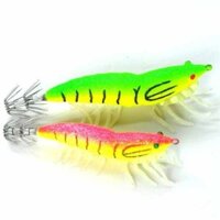 chì câu cá xuyên tâm rường câu mực Câu cá bằng thuyền, tôm, lưỡi câu mực, mực, mực, mực, mực, mực, câu cá, mồi mềm mô phỏng huỳnh quang số 35 Luya, dụng cụ câu cá giả