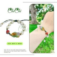 [Chi Chi] Vòng đeo Tay, Lắc Tay Đá Mix Tỳ Hưu 3 Màu Dây Rút Handmade - MS053