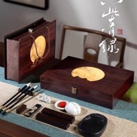 Chỉ Có Đây Là Bộ Bốn Kho Báu Của Nghiên Cứu Màu Xanh Lá Cây, Bút, Mực, Giấy Và Mực, Một Bộ Đầy Đủ Cho Người Mới Bắt Đầu,