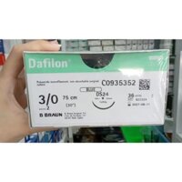Chỉ Dafilon 3/0 kim tam giác Bbraun C0935352 (H/36 tép)