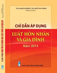 CHỈ DẪN ÁP DỤNG LUẬT HÔN NHÂN VÀ GIA ĐÌNH NĂM 2014