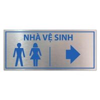 Chỉ dẫn nhà vệ sinh, biển chi dẫn WC, toilet cao cấp - WC-38