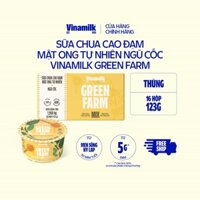 [CHỈ GIAO HCM+HN] Thùng 16 hộp Sữa chua ăn Topping Hy Lạp - Ngũ Cốc Mật Ong Vinamilk Green Farm - hộp 123g