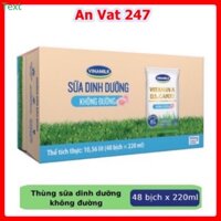 chỉ giao hoả tốc: 1 thùng(48 bịch) sữa tươi vinamilk không đường và có đường bịch 220ml