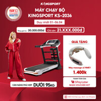 CHỈ GIAO MIỀN NAM I Máy chạy bộ tại nhà Kingsport Luxury KS-2036 có chức nâng dốc tự động