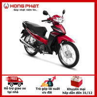 CHỈ GIAO TẠI HẢI PHÒNG - XE MÁY HONDA BLADE 110cc -  PHIÊN BẢN TIÊU CHUẨN PHANH CƠ, VÀNH NAN HOA - Đỏ Đen