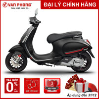 CHỈ GIAO TẠI HẢI PHÒNG - Xe máy Vespa Sprint S - 125 cc - Đen nhám