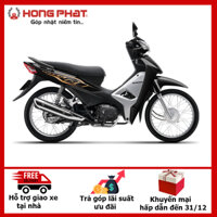 CHỈ GIAO TẠI HẢI PHÒNG  - Xe Máy Honda Wave Alpha 110cc - Đen Bạc