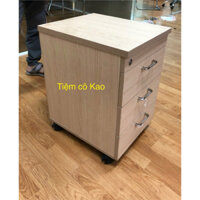 (chỉ hoả tốc saigon) Thanh lý tủ cabinet màu gỗ nude đẹp. Tủ hồ sơ cá nhân. Hộc tủ di động. Tab đầu giường