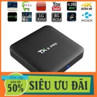 CHỈ HÔM NAY Android Tivi Box Tx3 Pro - Chip Lõi Tứ S905 - Ram 1GB - Rom 8GB 5.0 ...