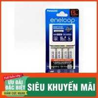 CHỈ HÔM NAY Bộ Sạc Nhanh Panasonic Eneloop ( Smart Quick Charger ) K - KJ55MCCE40V ( BQ - CC55 Kèm 4 Pin eneloop ) Hàng