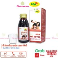 Chỉ huyết PQA hỗ trợ giảm chảy máu cam, nóng trong cho bé, thanh nhiệt - chai 125ml