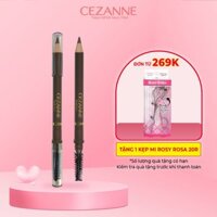 Chì kẻ lông mày Cezanne Eyebrow With Spiral Brush bền màu không thấm nước 1.2g
