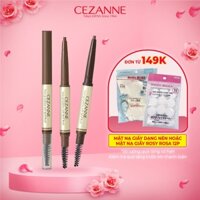 Chì Kẻ Lông Mày Cezanne Twist-Up Eyebrow With Spiral Brush Nhật Bản Chống Nước Lâu Trôi 0.23g