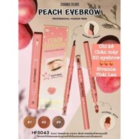 Chì kẻ mày 2 đầu Sivanna Colors 3D Peach Eyebrow HF5043 Thái Lan
