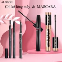 Chì kẻ mày&mascara,lâu trôi Bút kẻ mày, màu bền chống, kẻ lông mày với bàn chải 5g trang điểm mắt