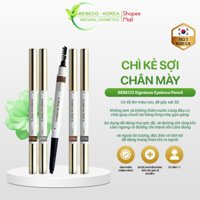Chì kẻ sợi chân mày độ lên màu cao, dễ gẩy sợi 3D, không lem và không thấm nước BEBECO Signature Eyebrow Pencil