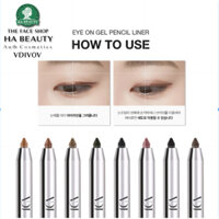 Chì kẻ viền mắt mềm mại Nhiều màu Không thấm nước VDIVOV Eye On Gel Pencil Liner 0.5g Hàn Quốc