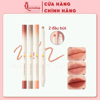 Chì Kẻ Viền Môi Mịn Lì, Kèm Cọ Tán RM Hàn Quốc Lip Mate Pencil - Be OVEEER Shade - 0.5g