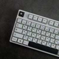 [Chỉ Keycap] Keycap Nhật Bản đen trắng tối giản 125 phím Cherry Profile PBT Dye Thăng hoa cho bàn phím cơ MX Switch RK61 / Anne Pro 2 / GK61