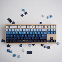 [Chỉ Keycap] Moonrise Keycap Gradient Blue 129 phím Cherry Profile PBT thăng hoa cho bàn phím cơ Cherry MX Switch RK61 / Anne Pro 2 / GK61