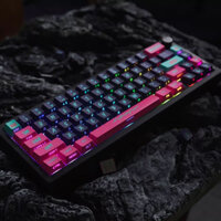 [Chỉ Keycap] Pink Cyberpunk Keycap Side Shine Through 130 Phím Cherry Profile PBT Thăng hoa cho Cherry MX Switch Bàn phím cơ RK61 / GK61 / Anne Pro 2