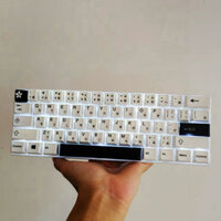 [Chỉ Keycap] Tiếng Anh đen-trắng tối giản + Keycap Nhật Bản 125 phím Cherry Profile PBT Dye Thăng hoa cho bàn phím cơ MX Switch RK61 / Anne Pro 2 / GK61