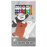 Chì Màu Dài We Bare Bears 218 - Mẫu 2 - Bao Bì Màu Xám