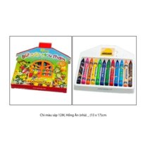 Chì màu sáp 12M, Hồng Ân (nhà)