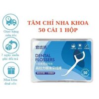 Chỉ Nha Khoa hôp 50 chiếc - Tăm Xỉa Răng Chăm Sóc Răng Miệng - Hộp 50 chiếc