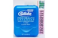 Chỉ nha khoa Oral B Glide Pro-Health Advanced Multi Protection Floss Clean Mint hộp 40m từ Mỹ