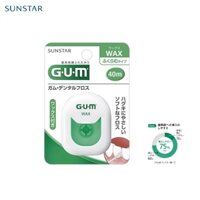 Chỉ nha khoa Sunstar Gum làm sạch các mảng bám giữa kẽ răng &amp; ngăn ngừa các bệnh lý về răng miệng - Nội địa Nhật - Loại cuộn 40m