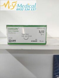 CHỈ PHẪU THUẬT CPT CARELON NYLON 3/0 M20A22