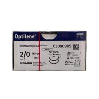 CHỈ PHẪU THUẬT KHÔNG TIÊU TỔNG HỢP B|BRAUN OPTILENE® Số 2/0 - C3090909 (hộp 36 tép)