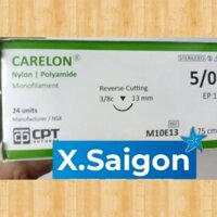Chỉ phẫu thuật NYLON 5/0 (Carelon 5 CPT), hộp 24 sợi.