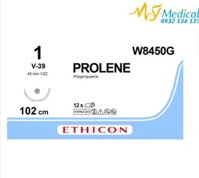 Chỉ phẫu thuật PROLENE số 1- W8450G Ethicon