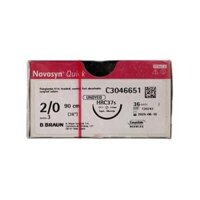 CHỈ PHẪU THUẬT TỰ TIÊU TỔNG HỢP B|BRAUN NOVOSYN® QUICK (Undyed) Số 2/0 - C3046651 (hộp 36 tép)