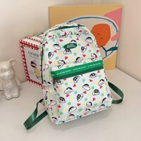 Chi phí [Sẵn sàng] Phim hoạt hình mới Crayon Shin-Chan Cute kitty Cat Học sinh tiểu học Ba lô thời trang thông thường