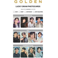 [Chỉ Photocard] BTS JungKook GOLDEN LUCKY DRAW chính hãng, lucky draw BTS