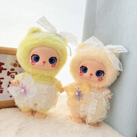 Chỉ Quần Áo Cho Bé] 16cm LUKY CAT Mặt Dây Chuyền liila Búp Bê Váy Sang Trọng Quần Áo Cho Bé Bướm Bay