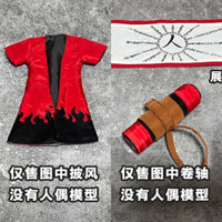 (Chỉ quần áo, không búp bê) shf Naruto Uzumaki Naruto Sage Mode Cloak Scroll Phụ Kiện Gói