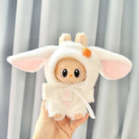 Chỉ Quần Áo] Labububububu Thế Hệ 12 Móc Khóa Labubu Quần Áo Labubububu Quần Áo Cho Bé Chồn Thỏ Trắng Bộ Đồ Hai Mảnh Dễ Thương