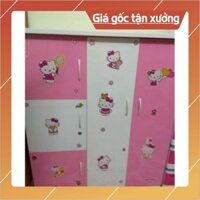 [Chỉ ship HN]  Tủ quần áo nhựa đài Loan cao 125*105 cm , 2 cánh 3 ngăn mở Freeship